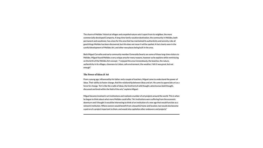 Love Happens article text page about Melides and Comporta